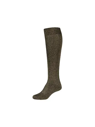 CAMANO | Kniestrümpfe black silver | schwarz